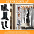 Sets 16 Large Clear Pockets Fabric Dual Sided Hanging Shoe Rack for Closets Hanging Shoe Organizer for Closet with Rotating Hanger Boot Organizer ...