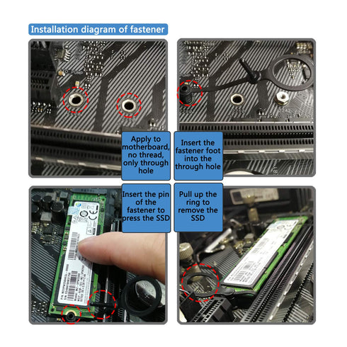 M.2 Screw,HFEIX SSD Mounting Kit with screwdriver for ASUS Motherboard or ASRock Board NVMe PCIe Driver (7 pcs)...