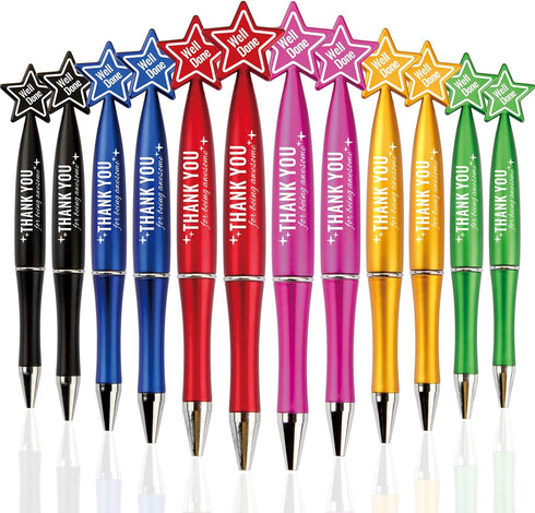 48 Pcs Inspirational Thank You Pens Employee Appreciation Gifts Thank You for Being Awesome Ballpoint Pens Graduation Gifts Motivational Pen for T...