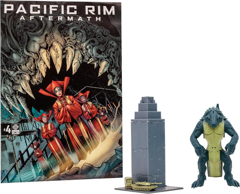 Pacific Rim McFarlane Toys Raiju (Kaiju) 4" Scale Figure Playset with Comic...