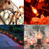 SUNSGNE Christmas Flickering Flame Lights, C18 Christmas String Light 10Ft Flicker Amber Flame Lights for Outdoor Indoor Home Halloween Christmas ...