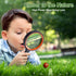 2PCS Upgrade 10X Magnifying Glass, Large Handheld Magnifier Magnafying. Glasses for Kids/Seniors Reading, 3 Inch Shatterproof Lupa Magnify Glass L...