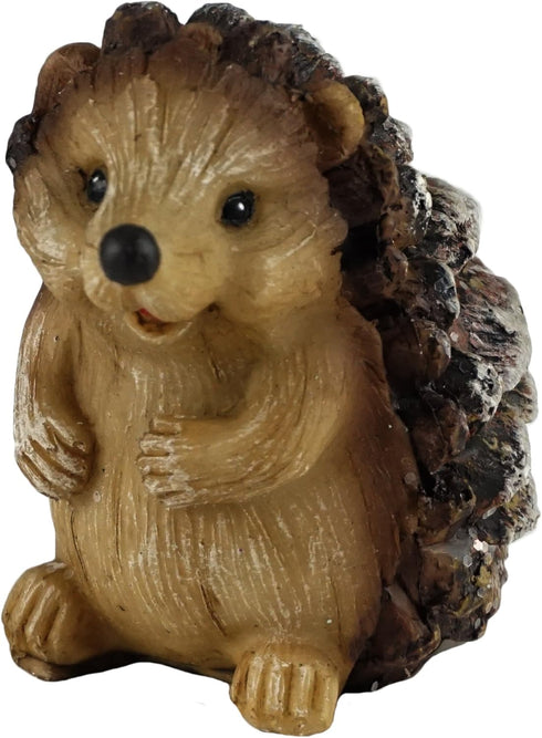 Gerson Woodland Pinecone Hedgehog Figurines - Set of 4...