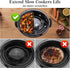 Slow Cooker Liners, Silicone Crock Pot Liners Oval, Reusable Crock Pot Divider for 6QT Crock, Leakproof, Dishwasher Safe BPA Free(Grey+Black)...