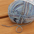 JubileeYarn Soft and Slim Yarn - Baby Weight Rayon from Bamboo Wool Blend - 50g/Skein - Blueberry Splash - 2 Skeins......