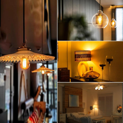 3 Watt Dimmable Low Wattage LED Bulbs Equivalent to 25 Watt Light Bulbs,E26 Standard Base G40 Small Globe Light Bulbs,2200K Warm Light for Bedroom...