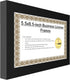 Creative Picture Frames 5.5X8.5Bk Business License Frame with Self Standing Easel and Wall Hanger for More Versatility...