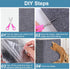 Mity rain 4PCS Cat Scratch Furniture Protector Mats 23.6“X11.8”Trimmable Self-Adhesive Cat Scratch Pads with 8PCS Furniture Nails Cat Couch Protec...