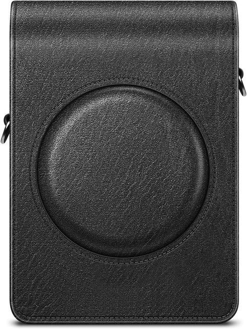 Fintie Protective Case for Fujifilm Instax Mini EVO Camera - Premium Vegan Leather Bag Cover with Removable Adjustable Strap, Vintage Black...