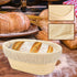 2 PCS 8 inch Oval Long Banneton Brotform Bread Dough Proofing Rising Rattan Basket & Liner for Professional & Home Bakers...