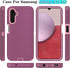 ONOLA Phone Case Compatible with Samsung Galaxy A14 5G with HD Screen Protector (2 Pack), Durable Shockproof 3-Layer Cover (WineRed Pink)...