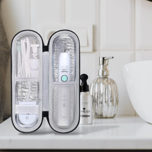 khanka Hard Electric Toothbrush Travel Case with 2 Pack Toothpaste Cap, Compatible with Philips Sonicare ProtectiveClean 4100 5100 5300 6100 6500,...