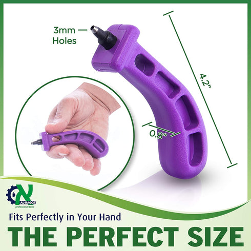 Mini Punch MP-3 Garden Tool: Small Hand Hole Puncher for Drippers, Sprinklers, Irrigation Tube Pipes, 3 mm Holing Tip Included...