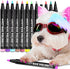 Quick Dry Dog Nail Polish Pens 12 Colors,Pet Safe and Non-Toxic Nail Polish Easy Application for Dogs, Cats, and Small Pets Nail Accessories...