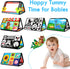 Tummy Time Baby Mirror Toys 0-6 6-12 Months High Contrast Infant Toys Brain Development with Crinkle Cloth Book and Teether - Montessori Newborn S...