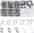 shynek Earring Posts and Backs, 1800pcs Earring Making Supplies with Stainless Steel Earring Posts and Earring Backs for Studs, Earring Making Kit...