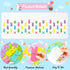 108Pcs Easter Hello Peeps Cutouts Bulletin Board Set Easter Bunny Peeps Paper Cut-Outs Easter Day Bunnies Trim Border Bulletin Board for School Cl...