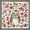 Design Works Crafts Watercolor Owl Counted Cross Stitch Kit, White...