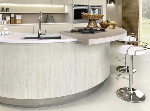 Guvana Glossy Wood Tuxtured Contact Paper Glossy Self Adhesive Film for Countertop Covering Removable Contact Paper Wood Look Peel and Stick Wallp...