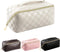 Makeup Bag - Large Capacity Travel Cosmetic Bag for Women, Multifunctional Open Flat Toiletry Bag with Handle, Washable Waterproof Beauty Zipper M...