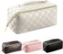 Makeup Bag - Large Capacity Travel Cosmetic Bag for Women, Multifunctional Open Flat Toiletry Bag with Handle, Washable Waterproof Beauty Zipper M...