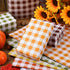 50 Sheets Large Size Autumn Plaid Tissue Bulk, 28 * 20'' Brown Green Yellow Red Orange Buffalo Plaid Gift Wrapping Tissue for Fall Harvest Thanksg...