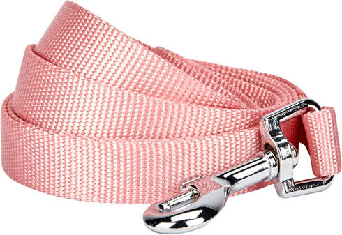 Blueberry Pet Essentials Durable Classic Dog Leash | Basic Nylon Dog Leash | 4ft. x 1" Large Dog Leash | Baby Pink Dog Leash | Standard Dog Leashe...