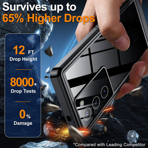Hualele for Samsung Galaxy Note 20 Case Waterproof, Built in Lens & Screen Protector Rugged Full Body Heavy Duty Protective Military Grade IP68 Un...