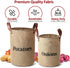 Laxinis World Lined Burlap Pantry Storage Baskets For Potatoes And Onions With Handles, Set Of 2, Decorative Rustic Farmhouse Home Décor Design, K...