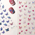 Butterfly Nail Art Stickers 5D Self-Adhesive Spring Nail Stickers for Nail Art Blue Pink Butterfly Nail Deals 3D Embossed Nail Design Nail Art Sup...