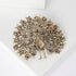 4 PCS Multicolor Rhinestone Crystal Peacock Brooch Pin Lapel Pin for Women (4 colors)...