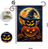 Halloween Garden Flag, 12x18 Inch Double Sided Burlap, Halloween Jack O Lantern Garden Flag, Holiday Outdoor House Decoration?Lawn Flag Yard Flag?...