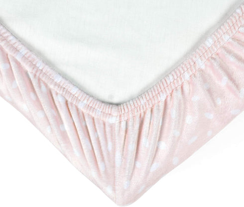 Lush Decor Baby Pixie Fox Geo Soft & Plush Changing Pad Cover, 2 Pack, Multi, 16" W x 32" L + 5" Pocket - Changing Table Pad Cover - Floral Fox Pa...