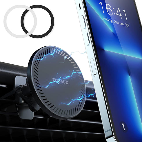 ZOOAUX MagSafe Car Mount, Magnetic Phone Holder for Car, Hands Free Vent Mounting, Super Strong Magnets, Fits iPhone 13/12 Series & All Phones......