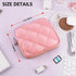 Puffy Quilted Travel Cable Electronic Organizer for Accessories Laptop MacBook Power Adapter, Wireless Mouse, for iPhone Charger, Cellphone, Power...