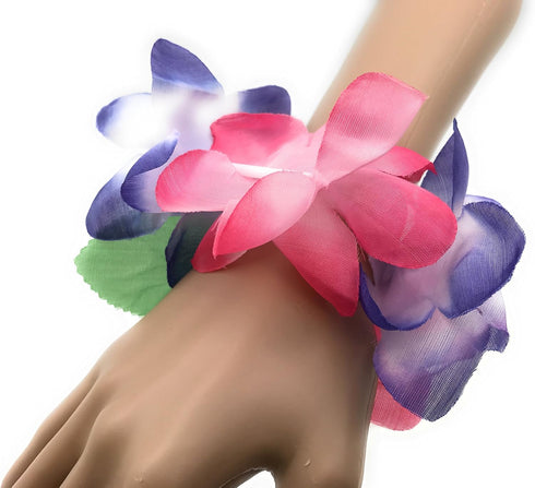 Mahalo Floral Leis Headband and Wrist Set (Set of 12)...