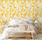 HAOKHOME 93391-1 Yellow Peel and Stick Wallpaper Floral Yellow/White/Blue Removable Wall Paper for Bedroom Bathroom Textured Stick on Contact Pape...