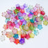 110 Pcs Acrylic Flower Beads?Gold-Plated Gradient Flower Beads?Cherry Blossom Floral Spacer Beads for Jewelry Making...