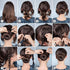 Donut Hair Bun Maker 6 Pieces, Ring Style Hair Bun Donut (1 L, 2 M and 3 S) with Pins 5 Elastic Bands, 20 Hair Bobby and 4 Pony Hair Tools for Wom...