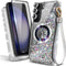 Designed for Samsung Galaxy S23 Magnetic Case for MagSafe with Tempered Glass Screen Protector, Camera Lens Protector/Wrist Strap Lanyard, Glitter...