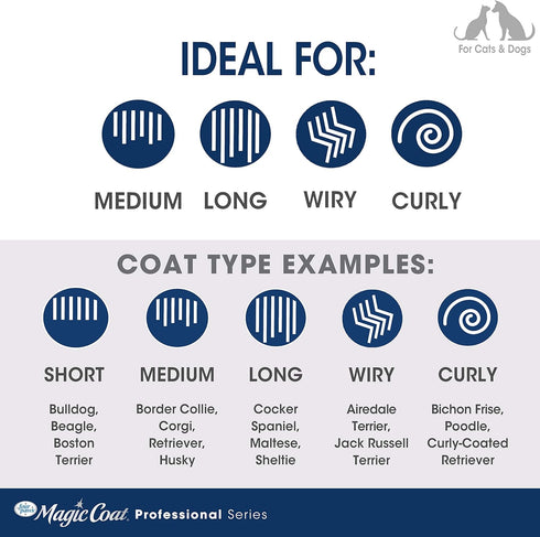 Four Paws Magic Coat Professional Series All-Purpose Rotating Pin Comb for Dogs...