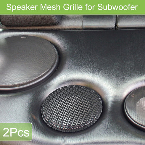 ACROPIX Universal 4.5 Inch Speaker Grills Mesh for Audio Subwoofer 120x6.5mm Grille without Frame Black - Pack of 2......