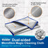 Glass Cleaning Cloth Streak Free Miracle Polishing Multipurpose Magic Window Easy Clean Lint Free Wipes Car Detailing Eyeglass Cleaner, Pack of 6,...