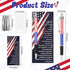 American Flag Ballpoint Pens USA Patriotic Themed Bookmarks Independence Day Souvenirs Gifts Black Gel Ink Ballpoint Pen for Writing and Signing P...