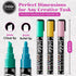 Loddie Doddie Liquid Chalk Markers - 8 Count, 6mm Reversible Chisel & Bullet Tips - Erasable Macaron Pastel Pens for Chalkboard & Acrylic Calendar...