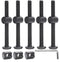 cSeao 10-Pack M6 70mm Black Socket Cap Screws Barrel Nuts Set for Furniture Crib Chairs Baby Bed...