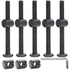 cSeao 10-Pack M6 70mm Black Socket Cap Screws Barrel Nuts Set for Furniture Crib Chairs Baby Bed...