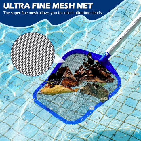 Pool Skimmer Net - Professional Pool Skimmer with Reinforced Frame, Ultra Fine Mesh Net Without Pole, Swimming Pool Leaf Skimmer Nets for Cleaning...