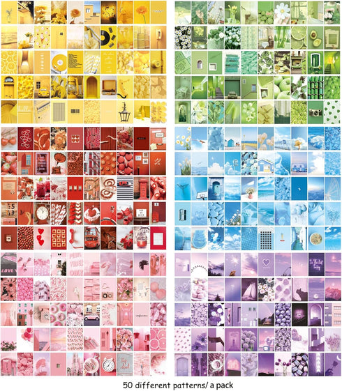 6 Sets 300 Pcs Washi Stickers Set Cute Aesthetic Sticker Book for Journaling, DIY Decorative Paper Sticker Decals for Bullet Journal Art Scrapbook...