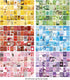 6 Sets 300 Pcs Washi Stickers Set Cute Aesthetic Sticker Book for Journaling, DIY Decorative Paper Sticker Decals for Bullet Journal Art Scrapbook...